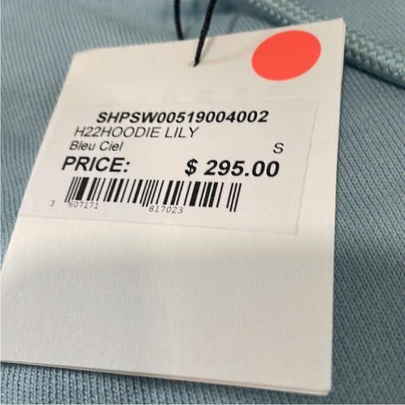 Sandro Light Blue Lily Flower Hoodie - Picture 6 of 6